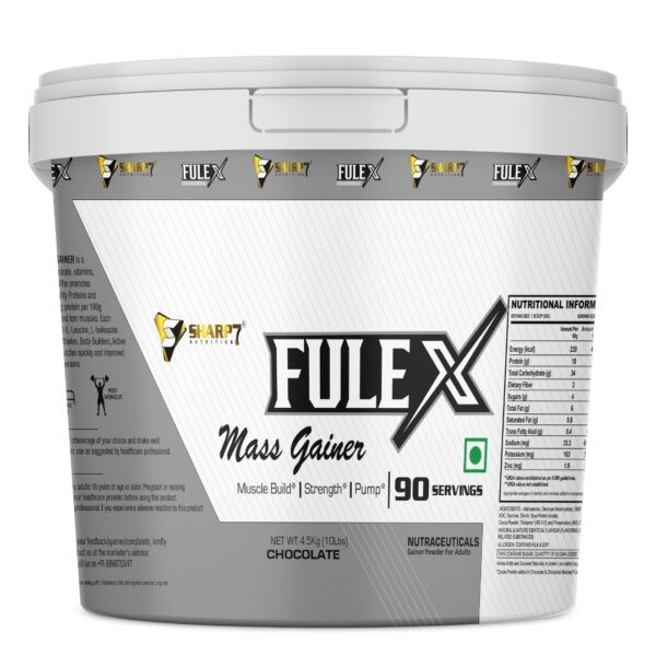 FULEX Mass Gainer – Chocolate Flavour (4.5 kg, 90 Servings)